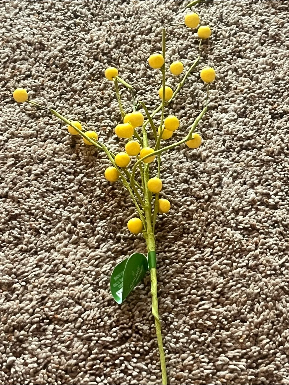 Ashland Yellow Spring Berry Spray Artificial Floral Stems - Home Accents (8)